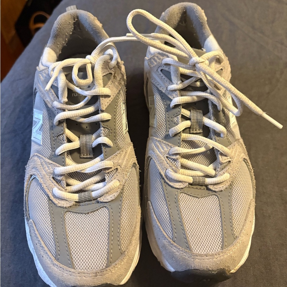 New Balance Gray and White Women's Sneakers